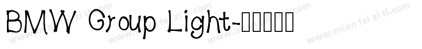 BMW Group Light字体转换